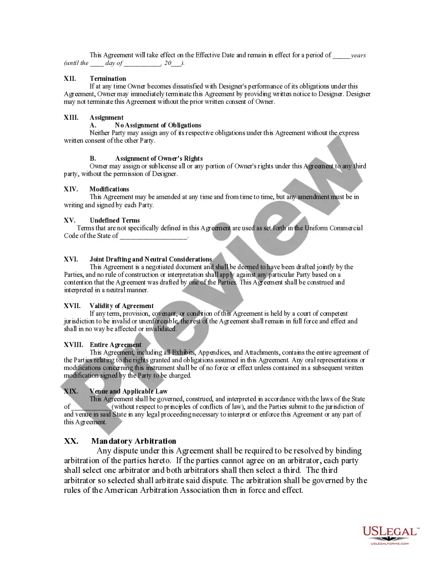 Get Agreement for the Design of a Web Site Preview Agreement for the Design of a Web Site