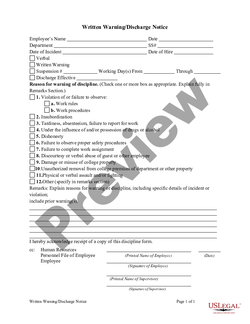 Written warning letter for disrespectful behavior us legal forms