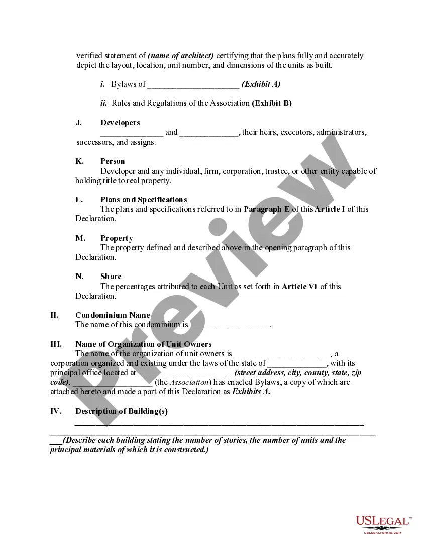 Get Master Deed Declaration of Condominium Preview Master Deed Declaration of Condominium