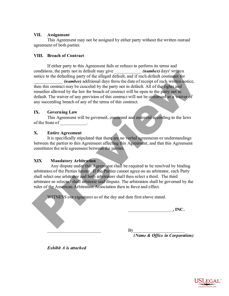 page 1 Employment Contract of Consultant with Nonprofit Corporation preview