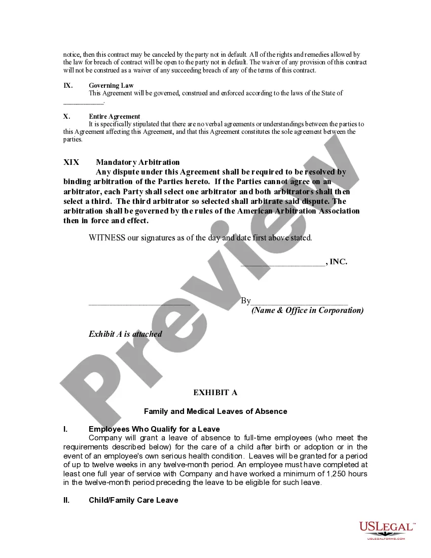 Preview Employment Contract of Consultant with Nonprofit Corporation