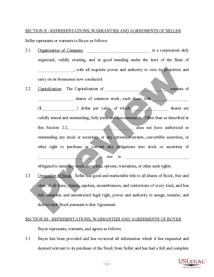 Get Shareholder Agreement to Sell Stock to Other Shareholder Preview Shareholder Agreement to Sell Stock to Other Shareholder