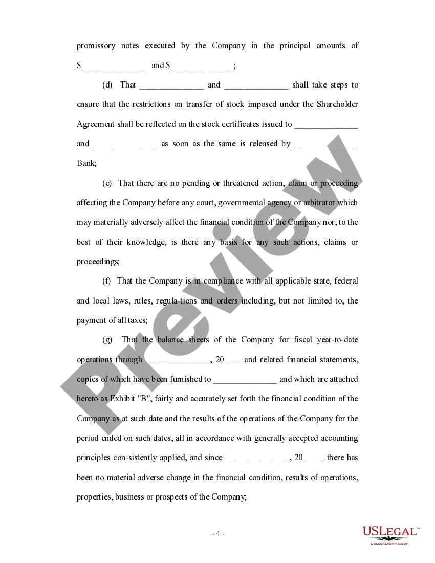 Get Shareholder and Corporation agreement to issue additional stock to a third party to raise capital Preview Shareholder and Corporation agreement to issue additional stock to a third party to raise capital