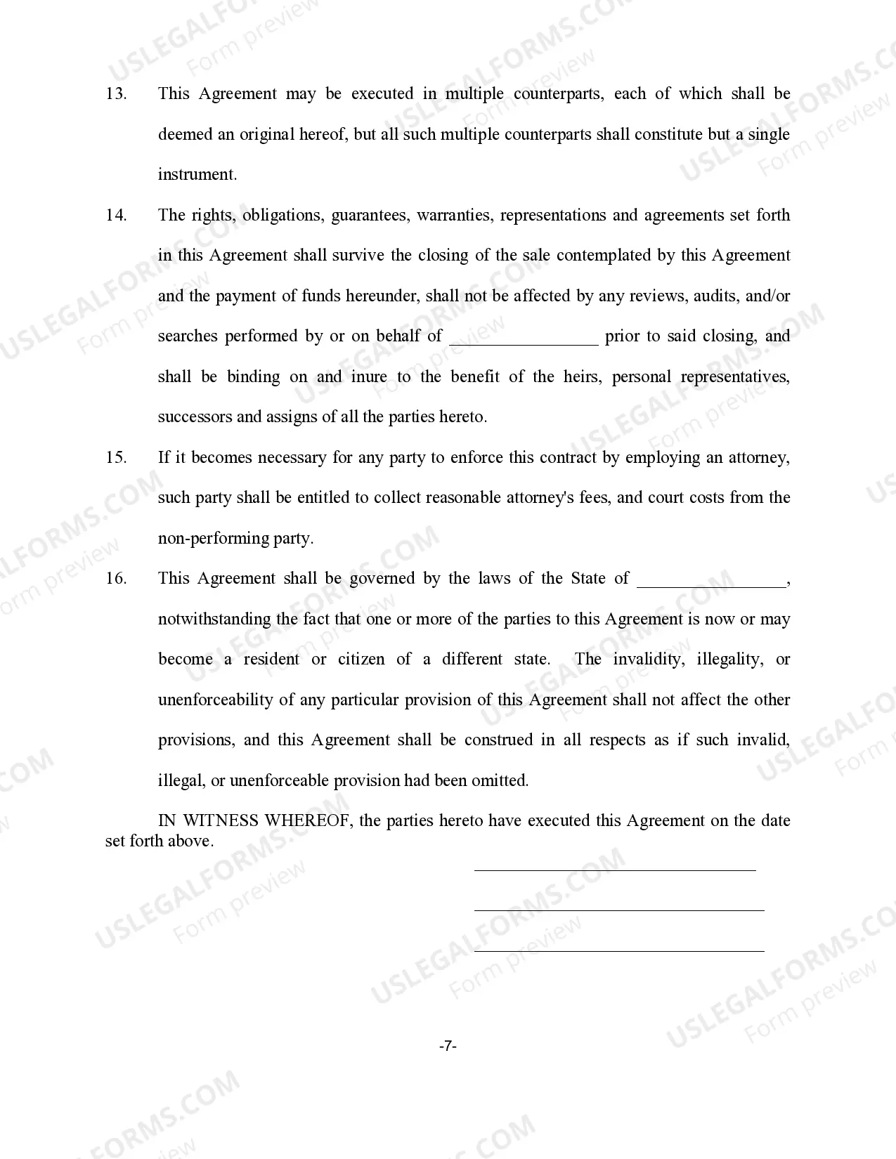 Preview Stock Sale and Purchase Agreement - Sale of Corporation and all stock to Purchaser