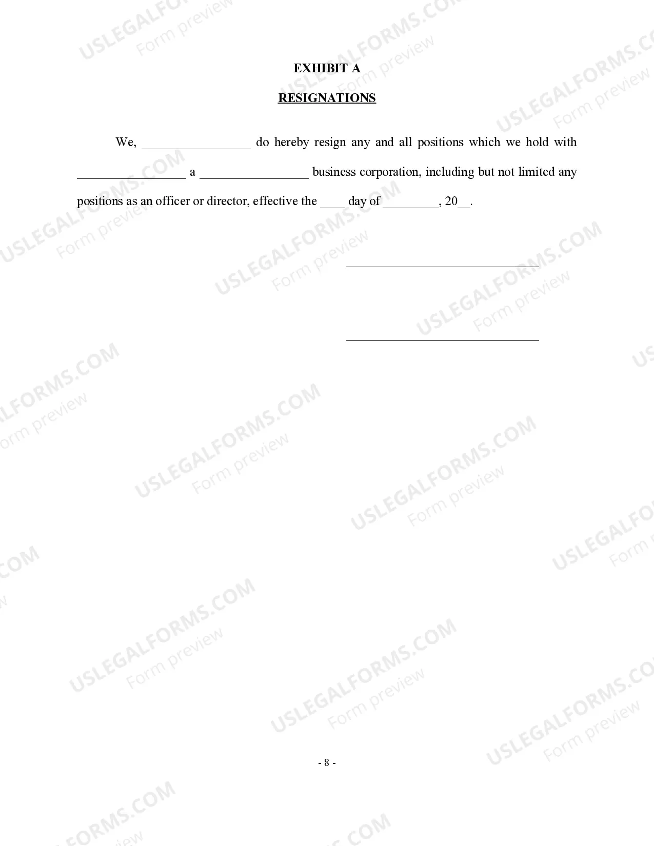 Preview Stock Sale and Purchase Agreement - Sale of Corporation and all stock to Purchaser
