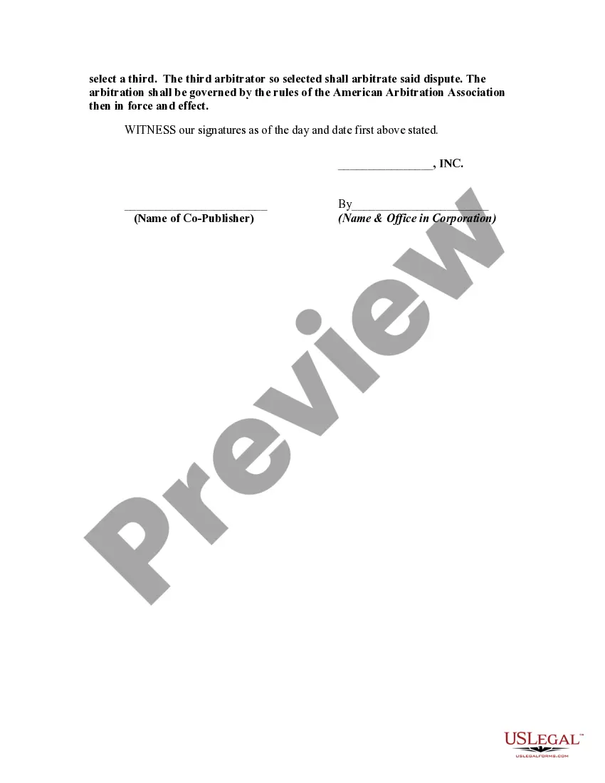 Get Agreement to Co-Publish Musical Compositions Preview Agreement to Co-Publish Musical Compositions