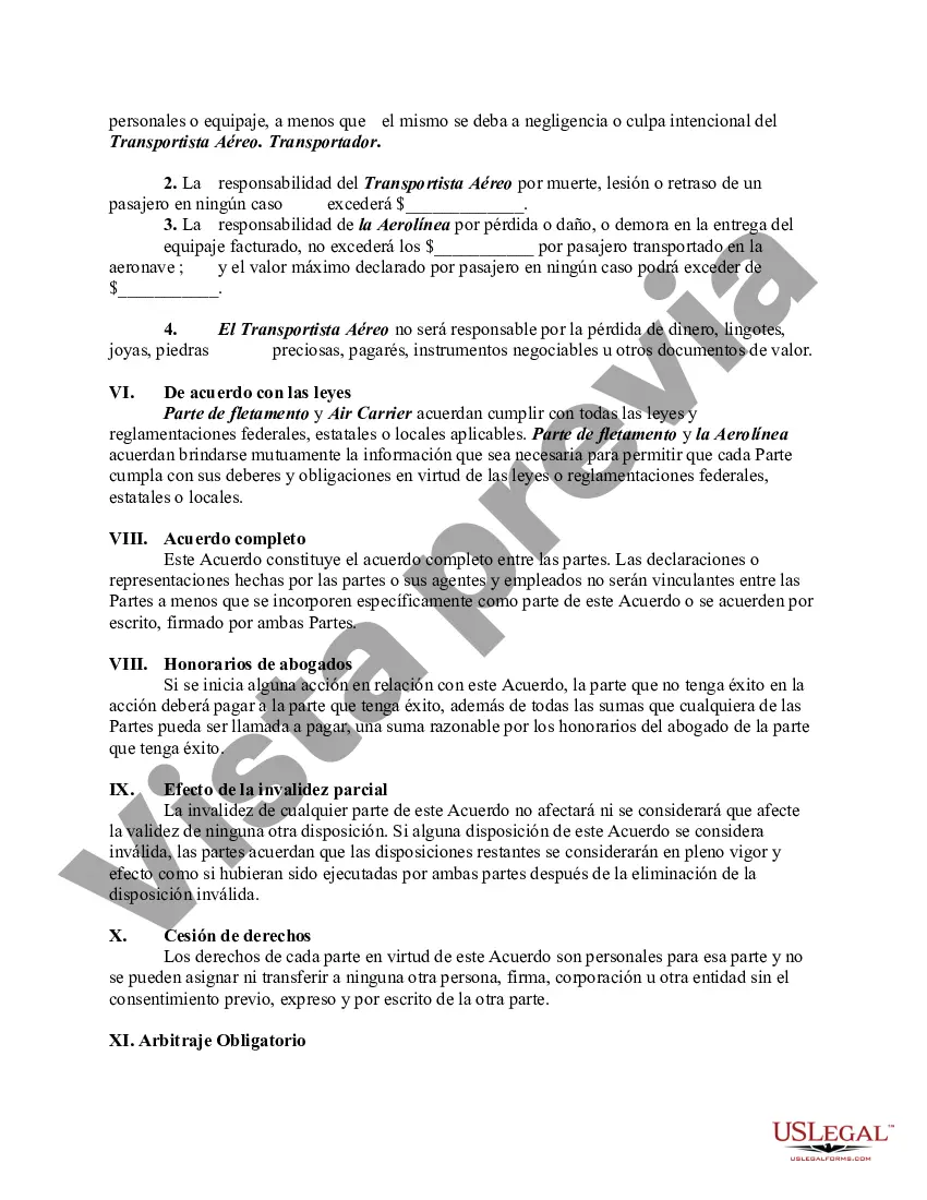 Preview Acuerdo para alquilar aeronaves