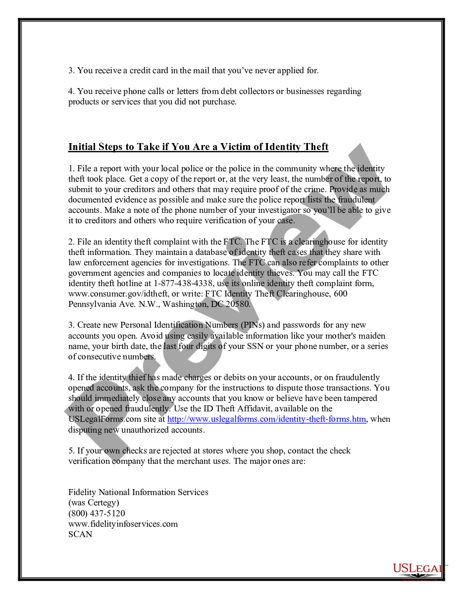 page 2 Identity Theft Protection Guide preview