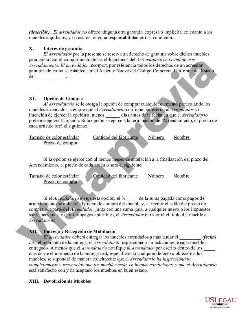 Preview Contrato de arrendamiento de muebles