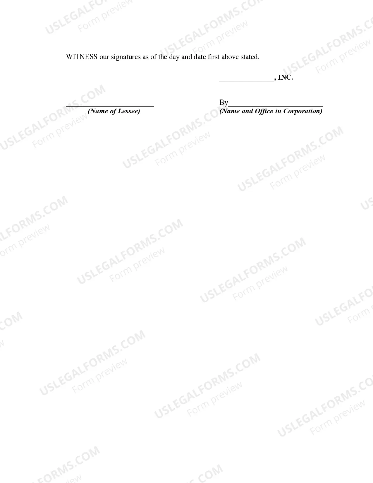 Preview Furniture Lease Agreement