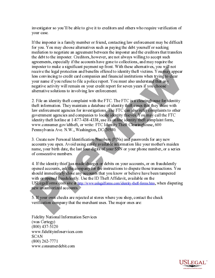 Preview Guide for Protecting Minors from Identity Theft