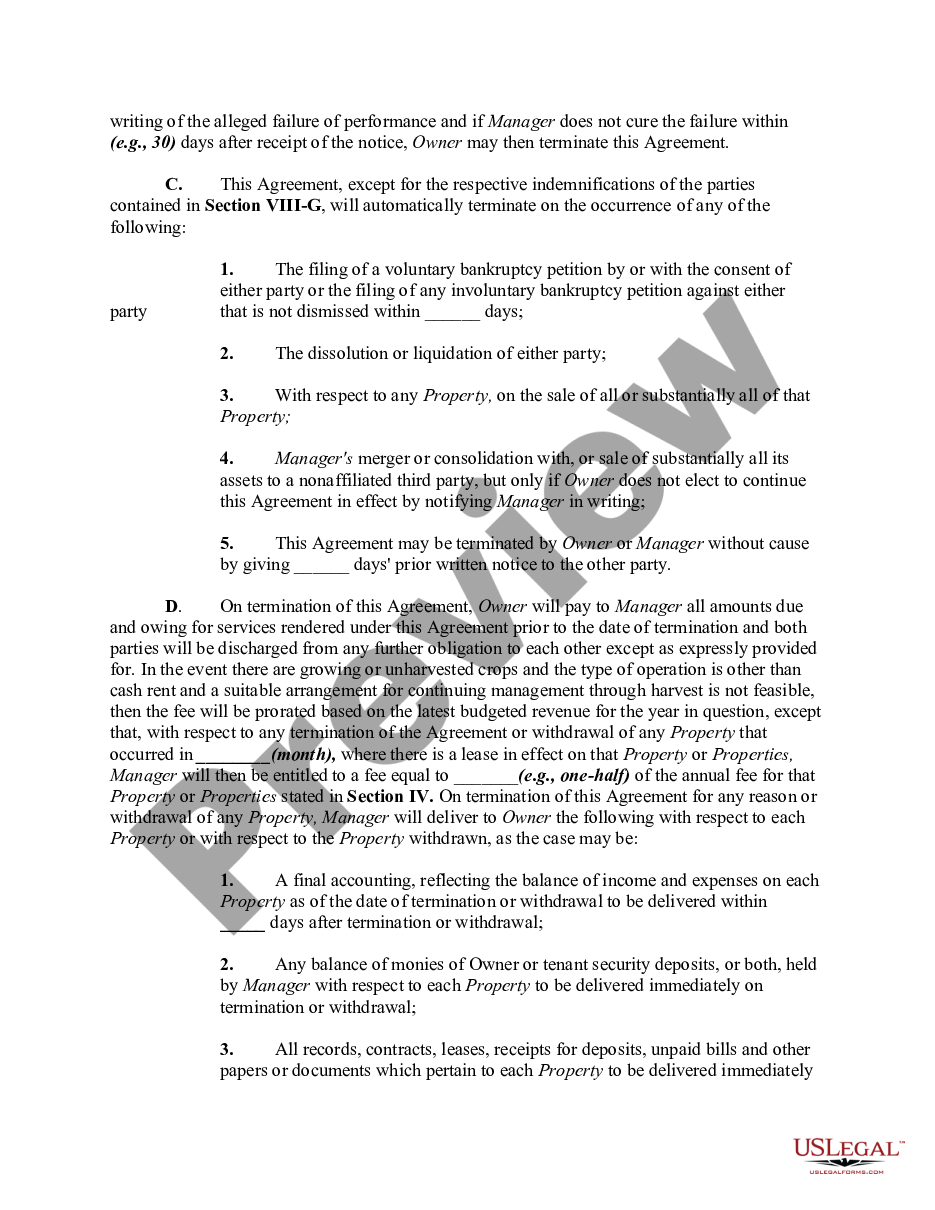 page 4 Agreement to Manage Farm preview