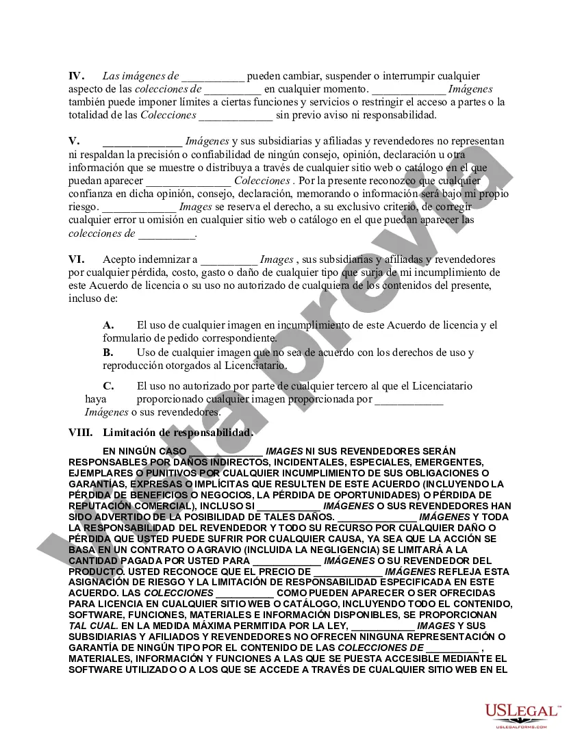 Preview Acuerdo de licencia de usuario final para imágenes libres de regalías