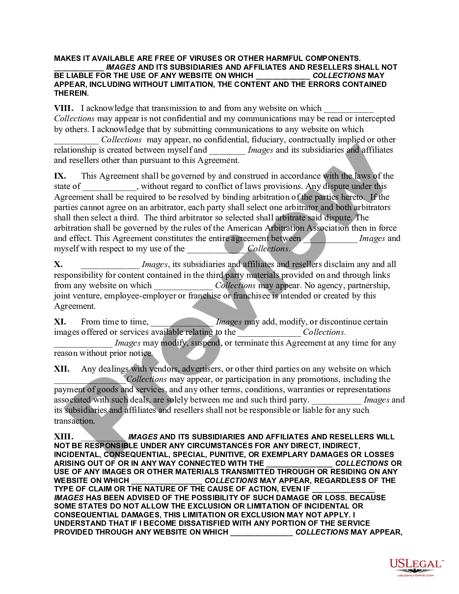 page 2 End User License Agreement for Royalty Free Images preview