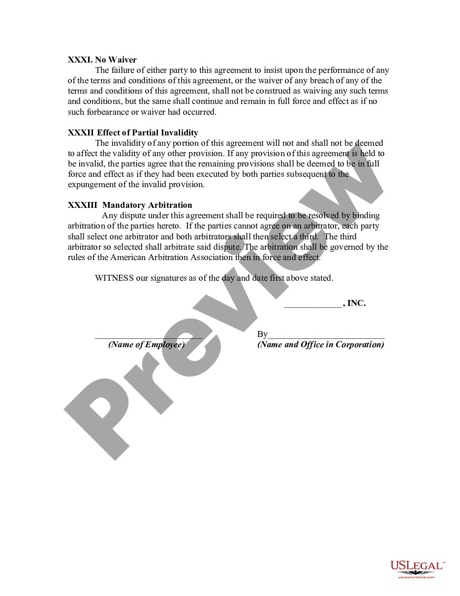 page 7 Contract with Employee to Work in a Foreign Country preview