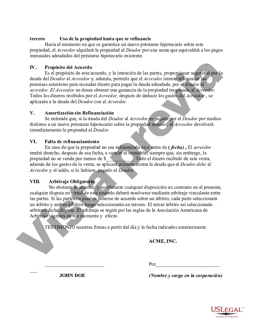 Preview Acuerdo de Concordia y Satisfacción por Refinanciación de Bienes del Deudor a Nombre del Acreedor