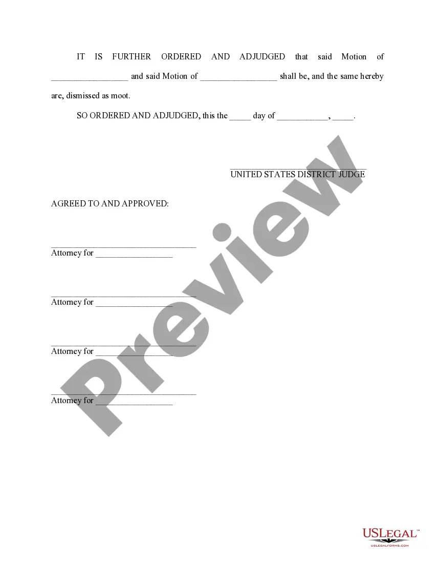 Get Agreed Order Authorizing Release and Payment of Funds Held in the Court Registry Preview Agreed Order Authorizing Release and Payment of Funds Held in the Court Registry