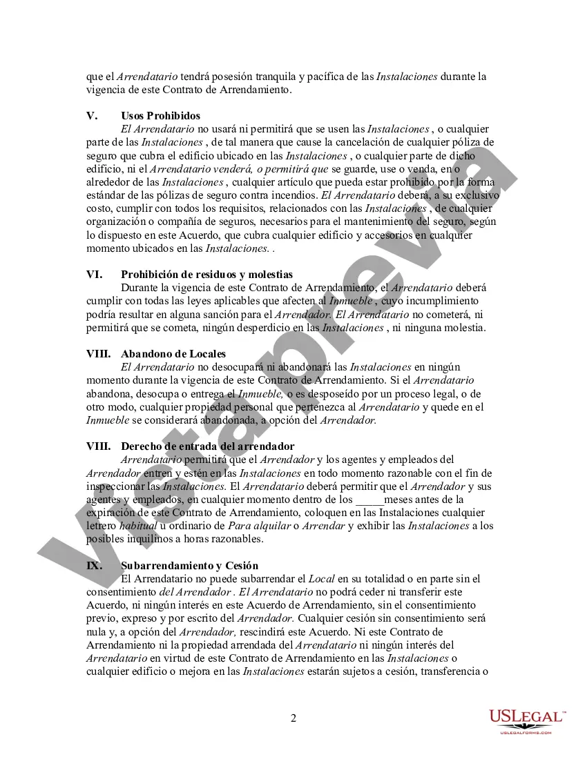 Preview Arrendamiento de Terreno para Terreno sobre el cual se Construye Cabaña como Estructura No Permanente - Alquiler de Bienes Raíces