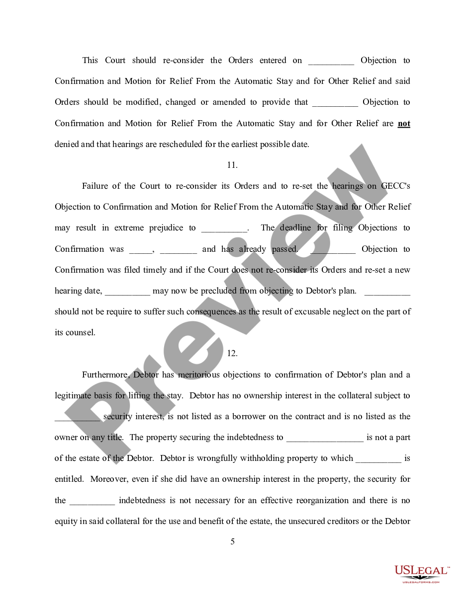 page 4 Motion to Reconsider - Bankruptcy preview
