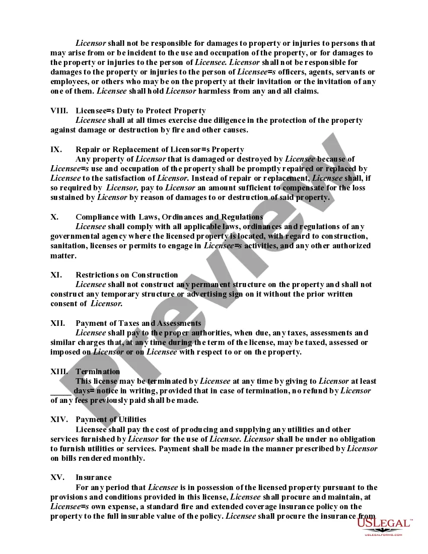 Preview License Agreement Between City and Nonprofit Corporation to use Real Property for Baseball Fields and General Recreation for Young People and Families