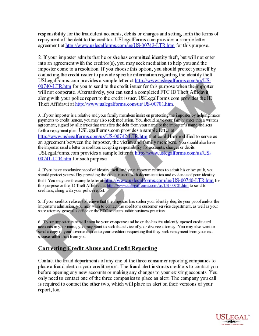 Get Guide for Identity Theft Victims Who Know Their Imposter Preview Guide for Identity Theft Victims Who Know Their Imposter
