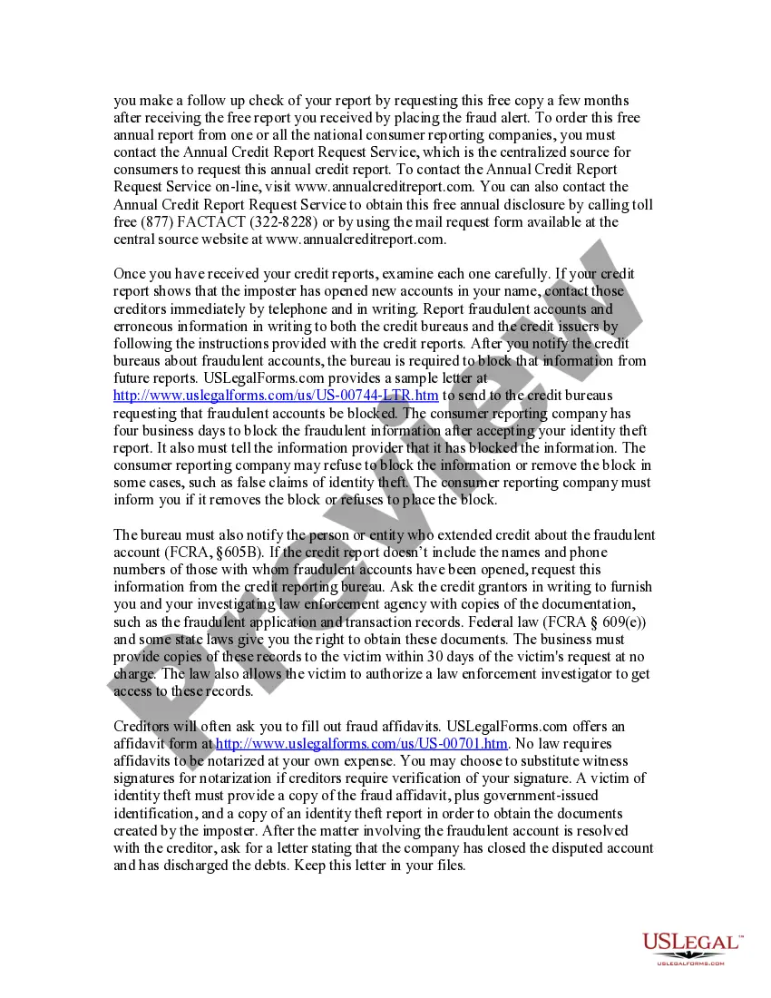Get Guide for Identity Theft Victims Who Know Their Imposter Preview Guide for Identity Theft Victims Who Know Their Imposter