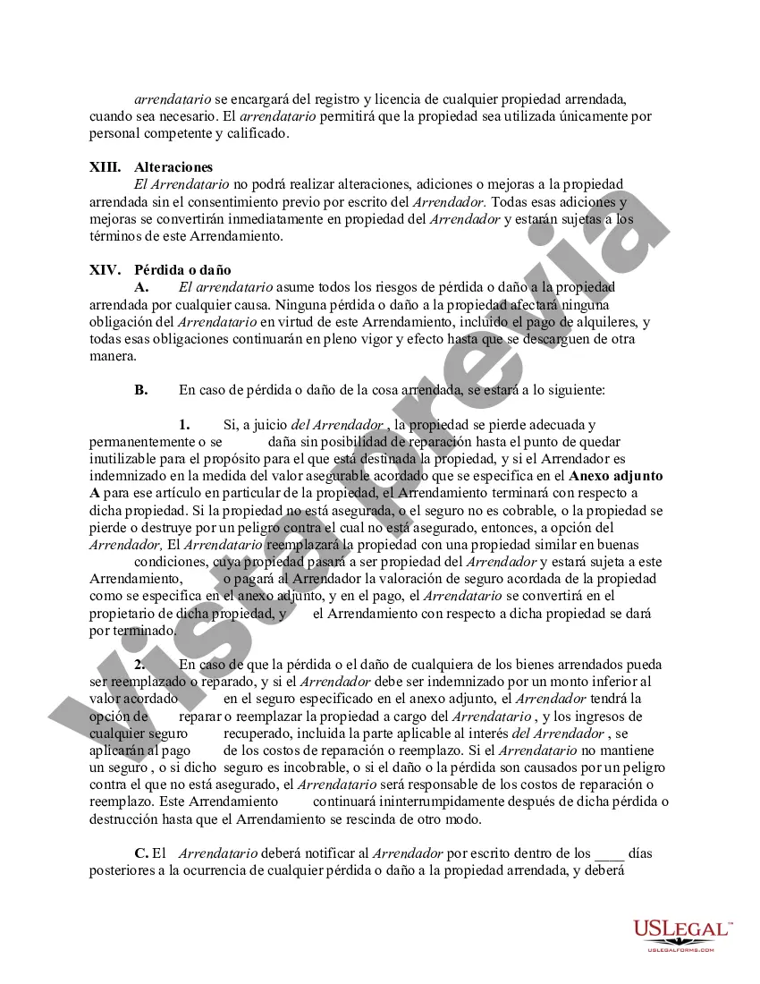 Preview Arrendamiento de bienes muebles