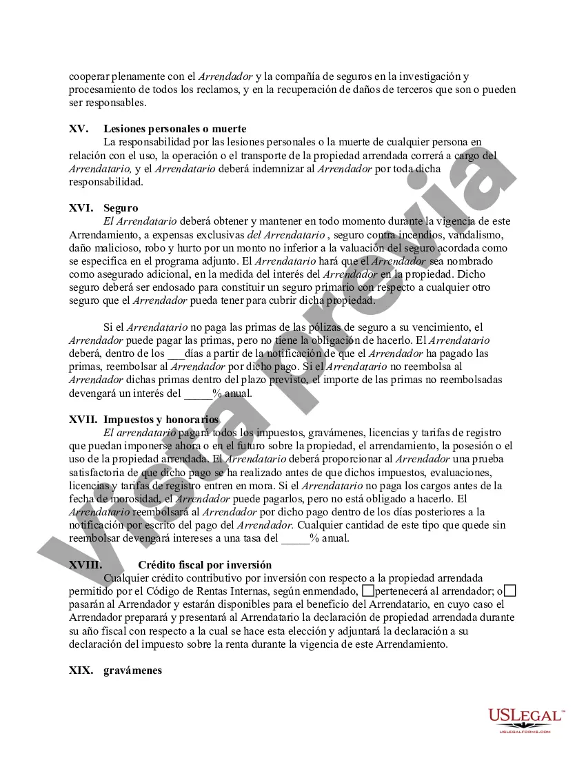 Preview Arrendamiento de bienes muebles