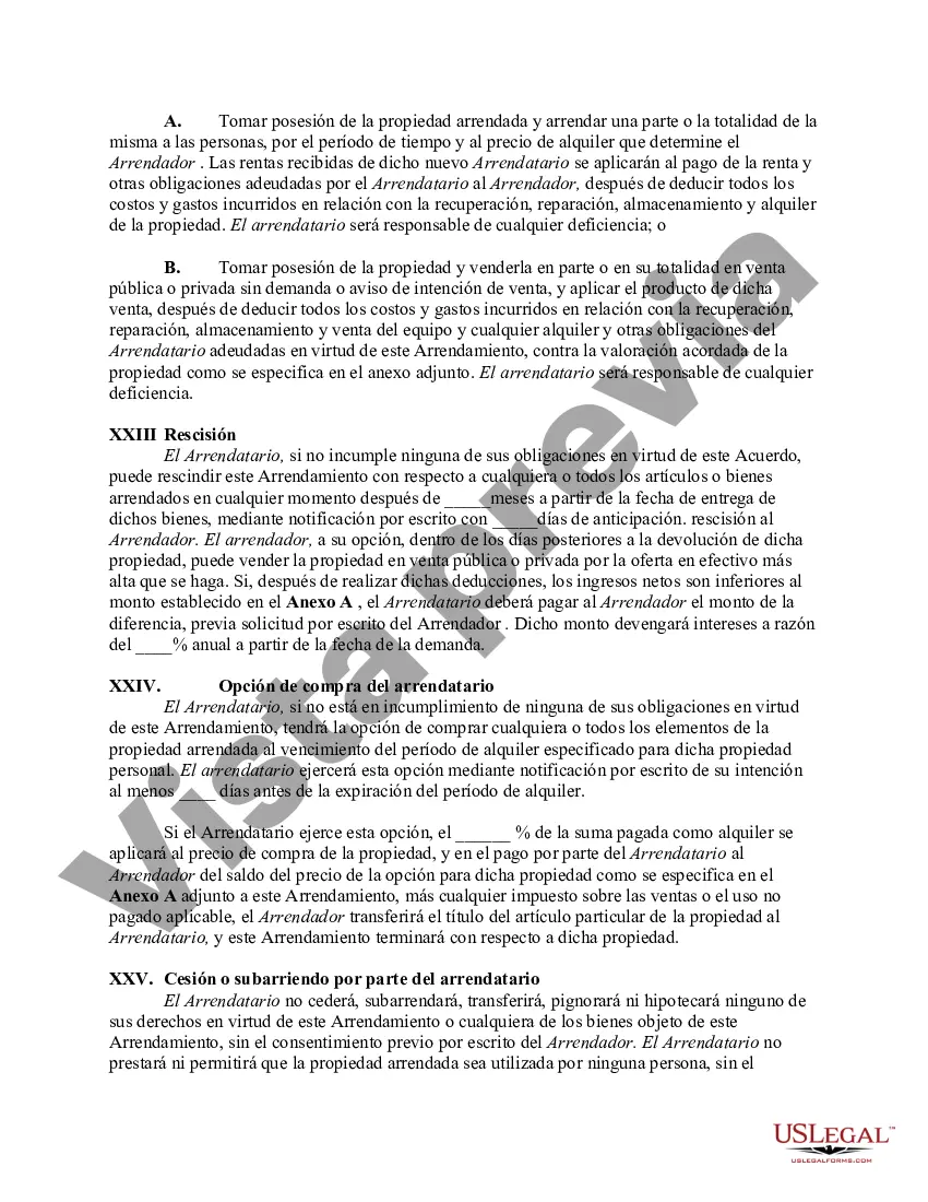 Preview Arrendamiento de bienes muebles