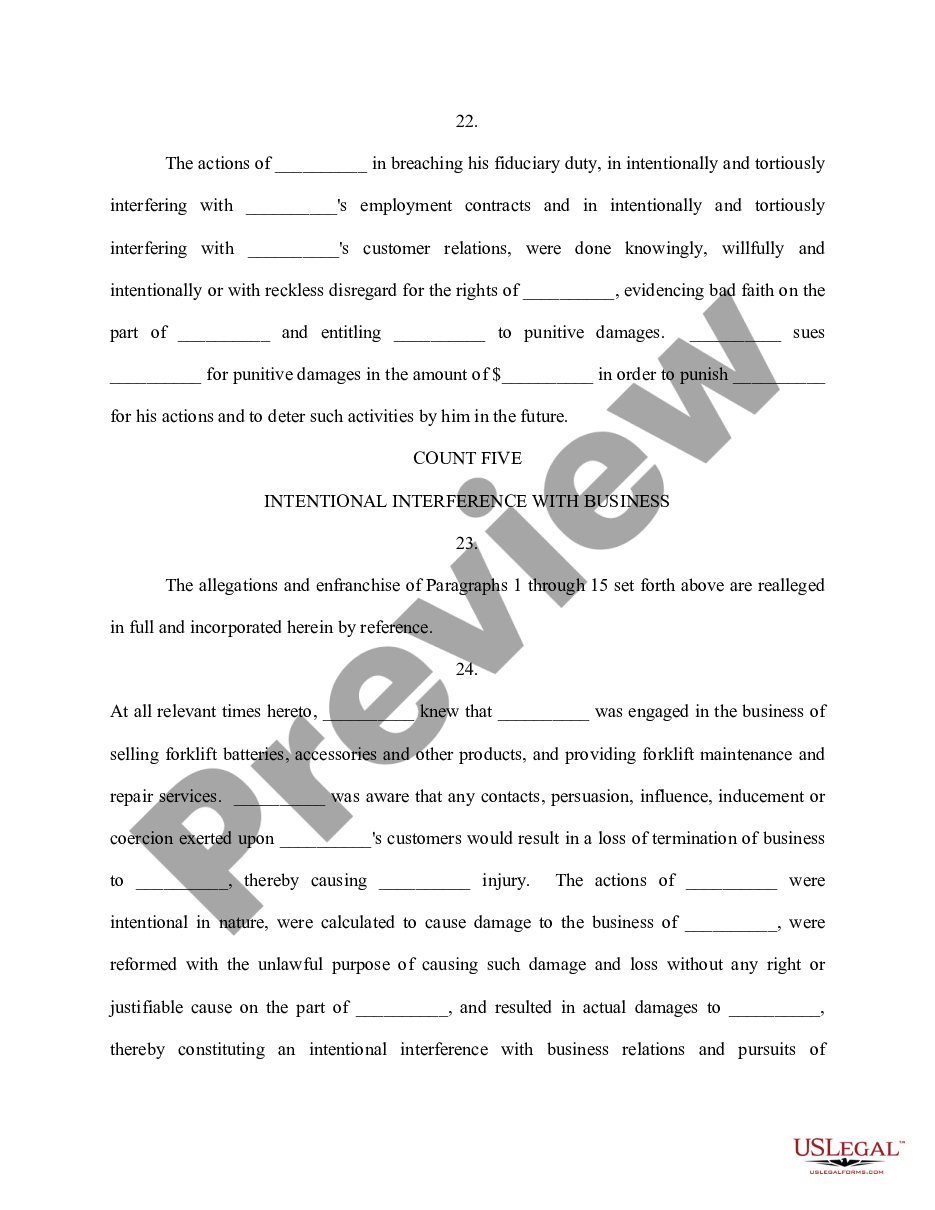 page 6 Complaint for Breach of Fiduciary Duty - Trust preview