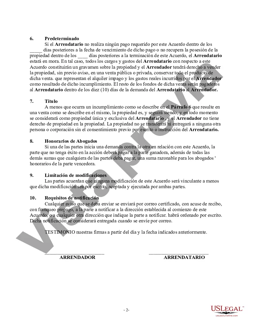 Preview Acuerdo para almacenar cierta propiedad personal en una parte del garaje