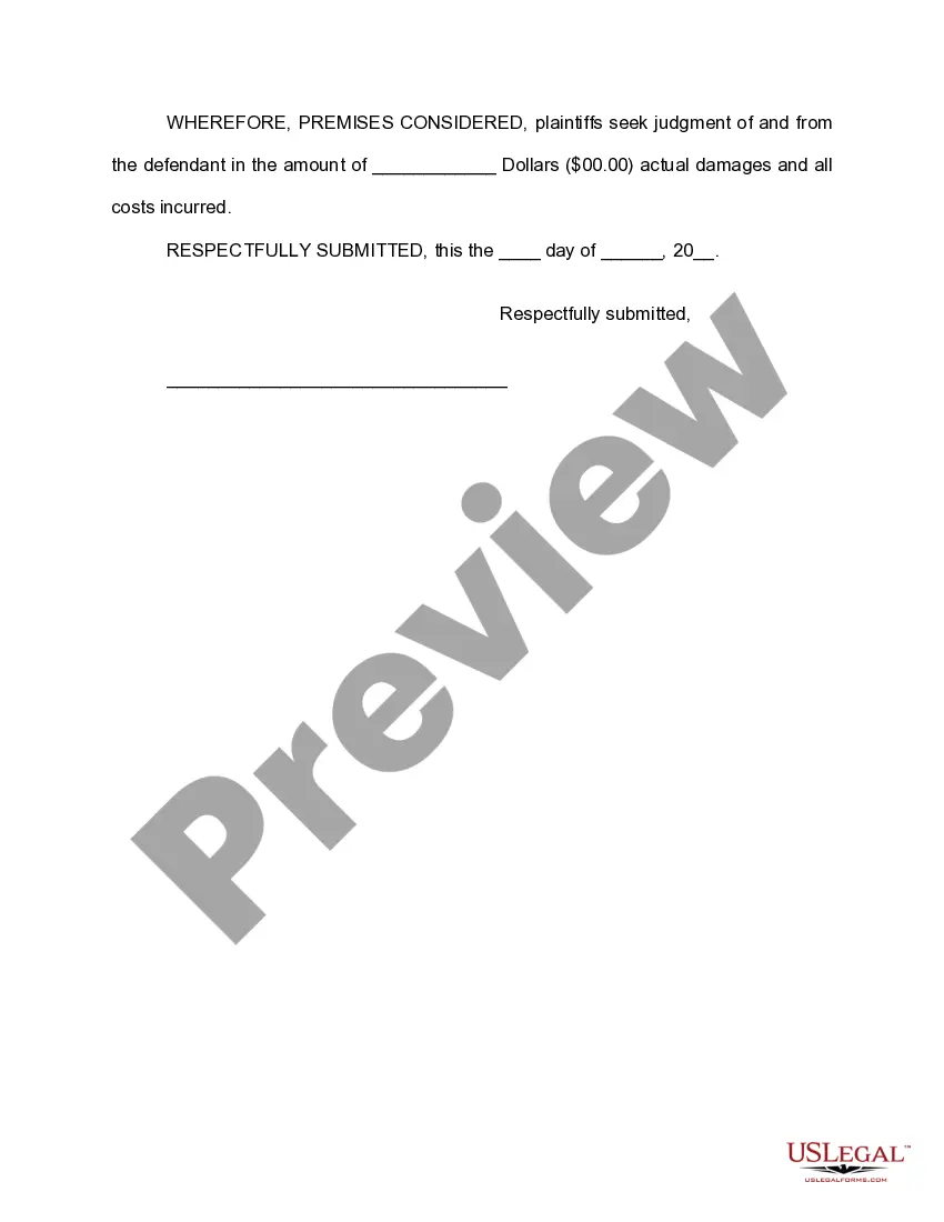 Preview Complaint for Breach of Verbal or Oral Contract