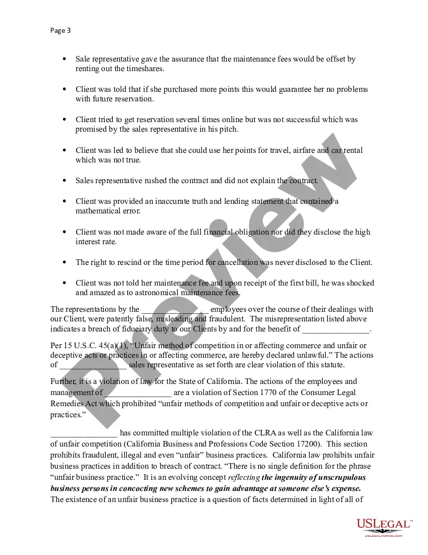 Get Demand Letter to Rescind Timeshare Contract Preview Demand Letter to Rescind Timeshare Contract