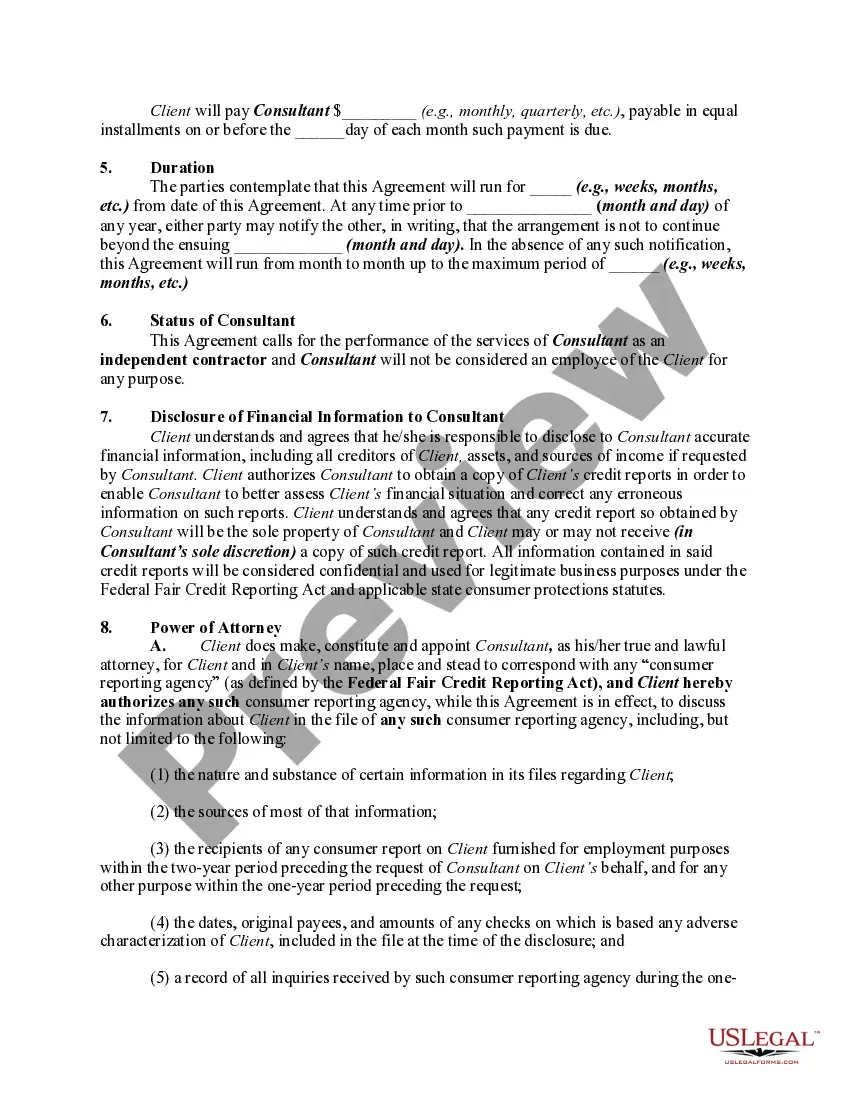 Get Financial Consulting Agreement Preview Financial Consulting Agreement