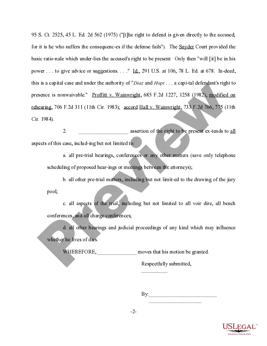 Get Assertion of Right to Be Present Preview Assertion of Right to Be Present