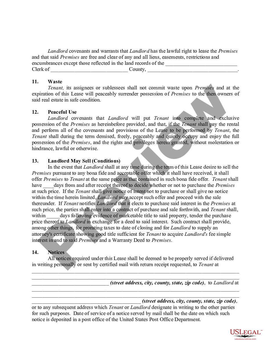 page 3 Triple Net Commercial Lease Agreement - Real Estate Rental preview