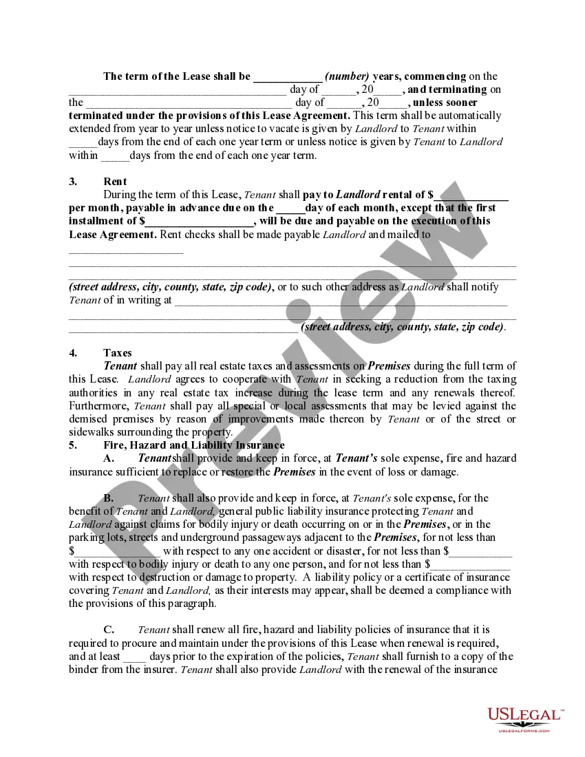 Get Triple Net Commercial Lease Agreement - Real Estate Rental Preview Triple Net Commercial Lease Agreement - Real Estate Rental
