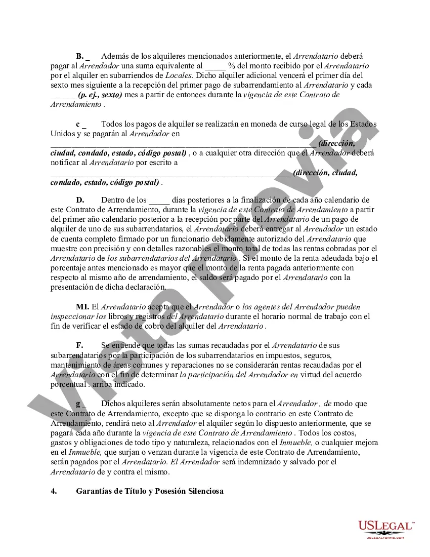 Preview Arrendamiento de Terreno Comercial con Arrendatario para Construir Mejoras - Alquiler de Bienes Raíces