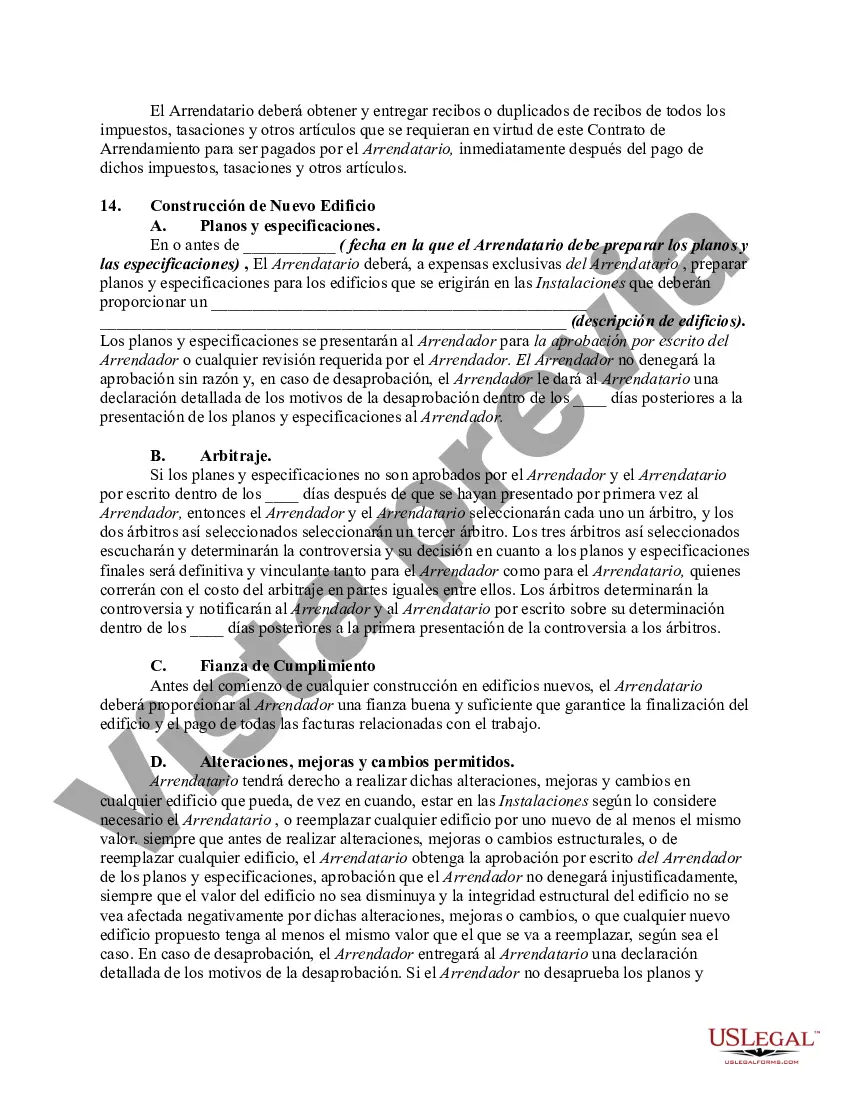 Preview Arrendamiento de Terreno Comercial con Arrendatario para Construir Mejoras - Alquiler de Bienes Raíces
