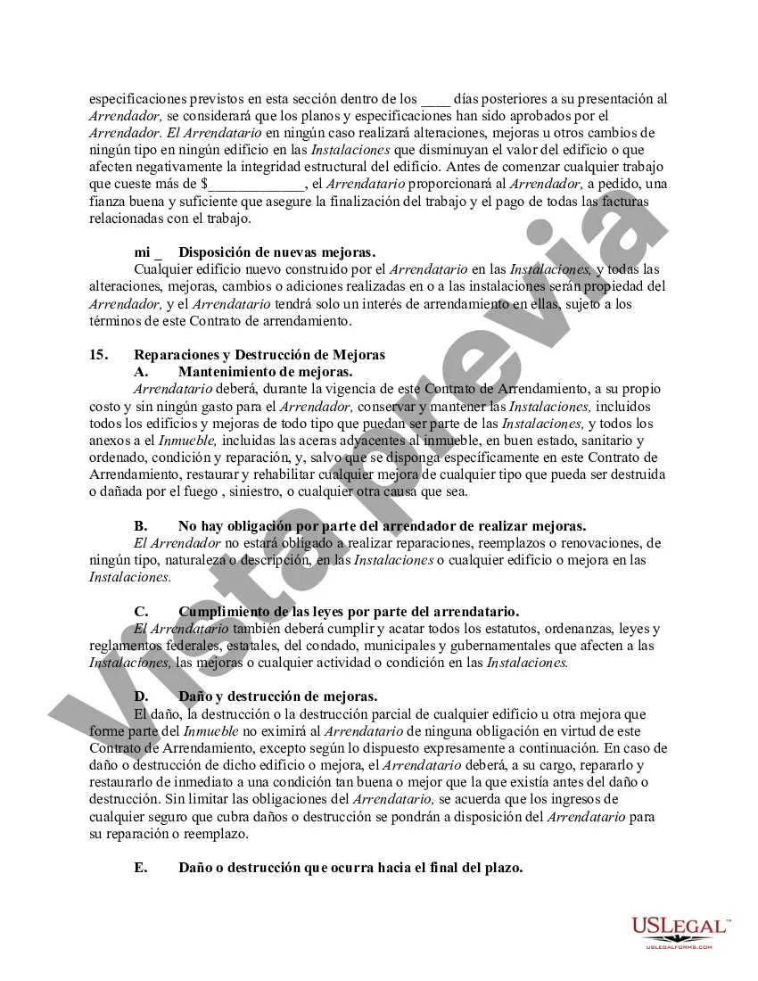 Preview Arrendamiento de Terreno Comercial con Arrendatario para Construir Mejoras - Alquiler de Bienes Raíces