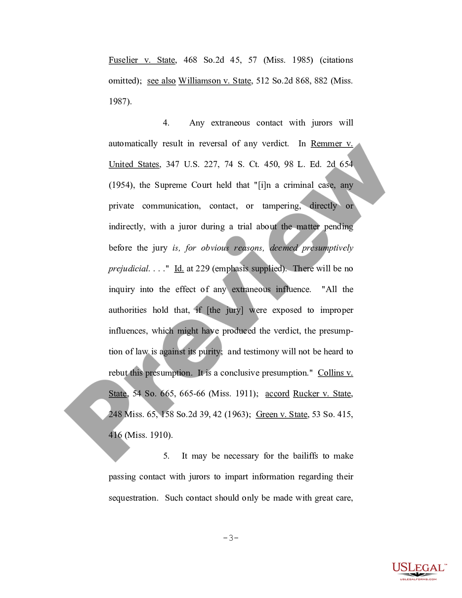 page 2 Motion to Sequester Jurors Prior to and During the Trial of this Case preview