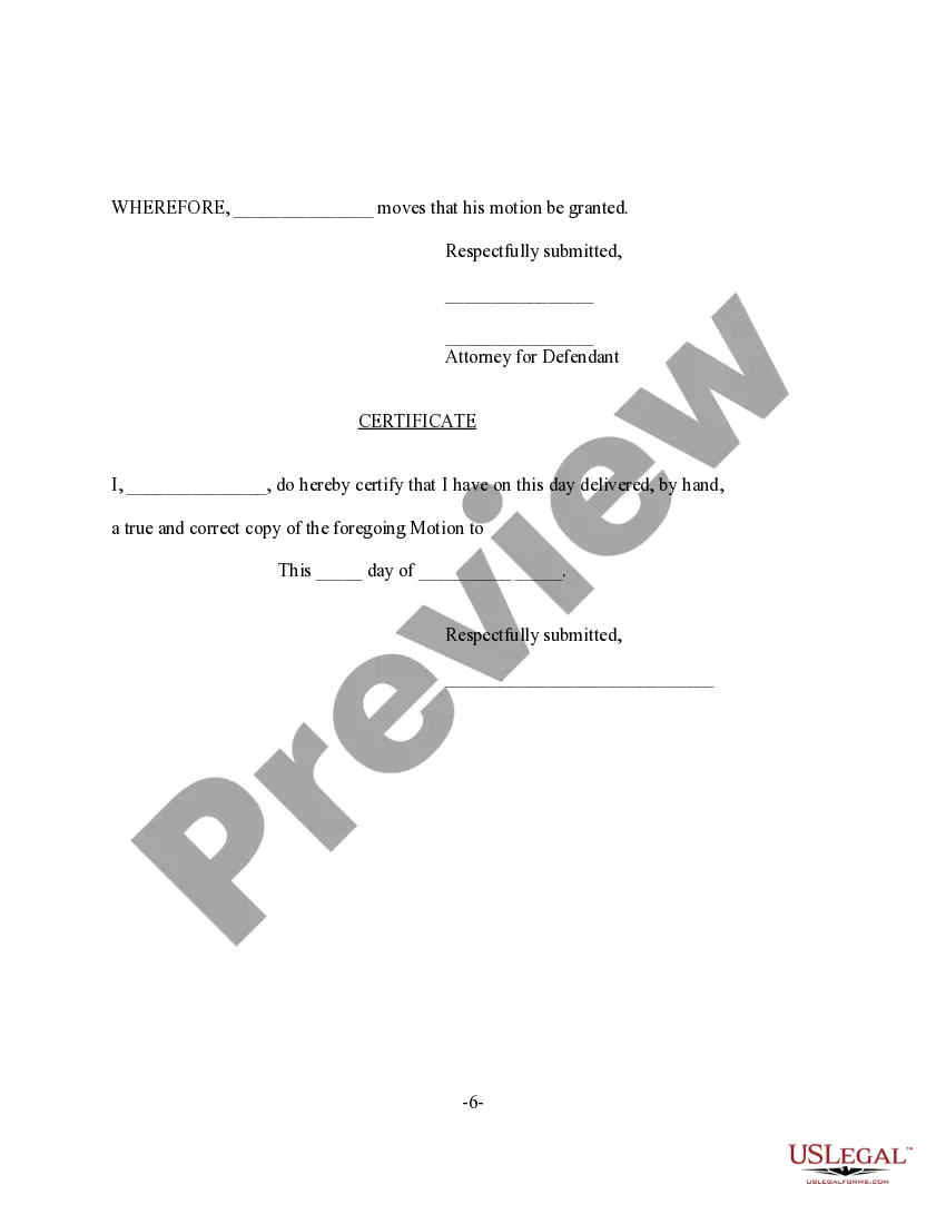 Get Motion to Preclude the Sheriff's Department from Bringing Defendant Into Court in Shackles, and to Limit Number of Uniformed Officers in Courtroom Preview Motion to Preclude the Sheriff's Department from Bringing Defendant Into Court in Shackles, and to Limit Number of Uniformed Officers in Courtroom