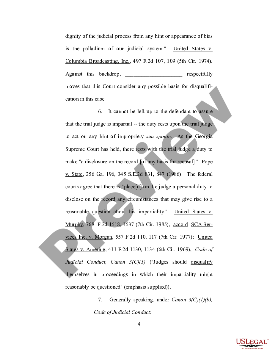 page 3 Motion for Disclosure of Any Possible Basis of Judicial Recusal preview
