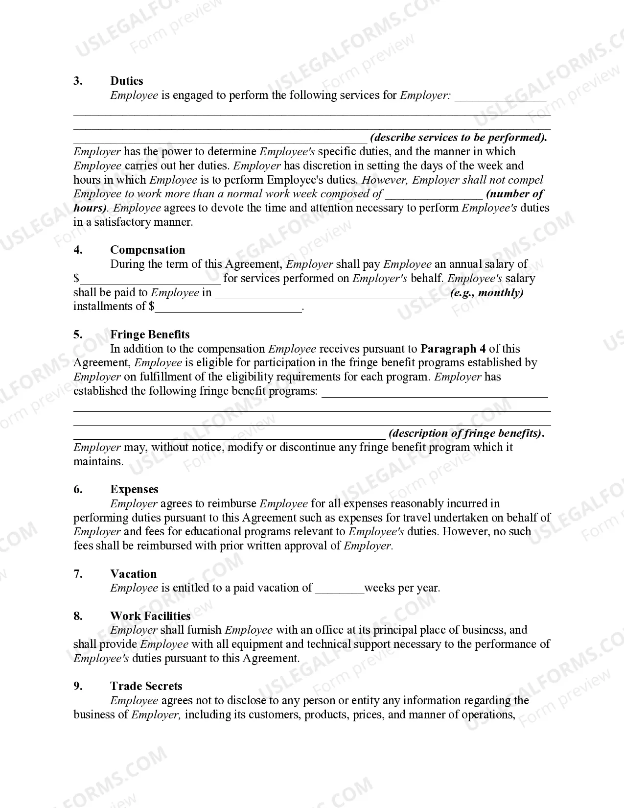 Preview Employment Agreement Between a Medical Esthetics Company and Medical Director with Noncompetition and Confidentiality Provisions