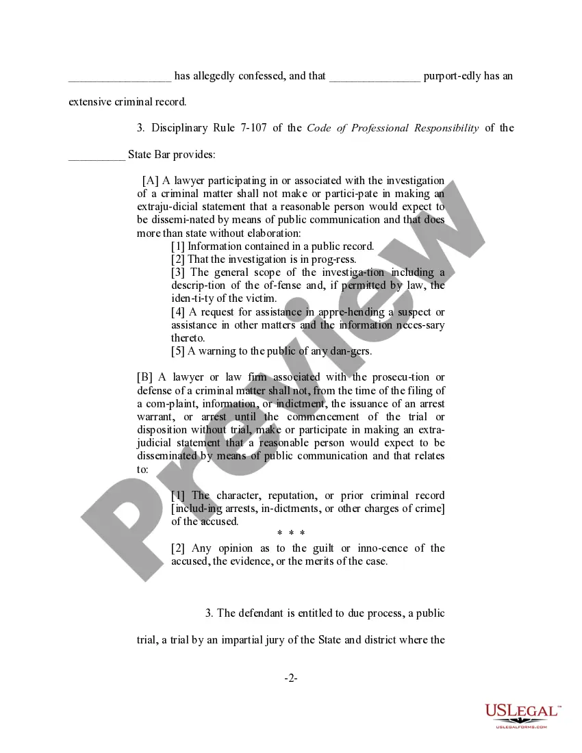 Get Motion to Remedy Prosecutorial Abuse Preview Motion to Remedy Prosecutorial Abuse