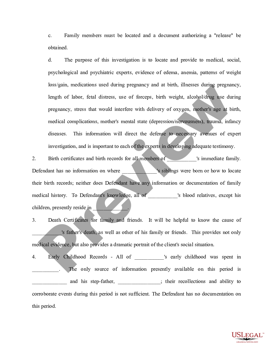 page 1 Motion for Allowance to Hire Investigator and Translator preview