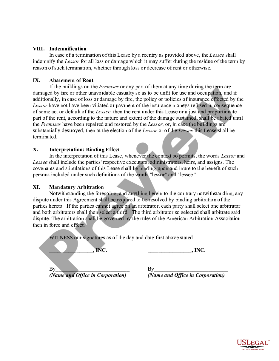 page 3 Short Form Lease of Office Space - Real Estate Rental preview
