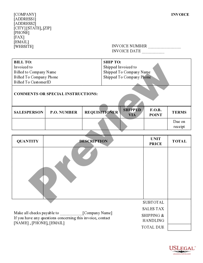 Sales Invoice 3 | US Legal Forms