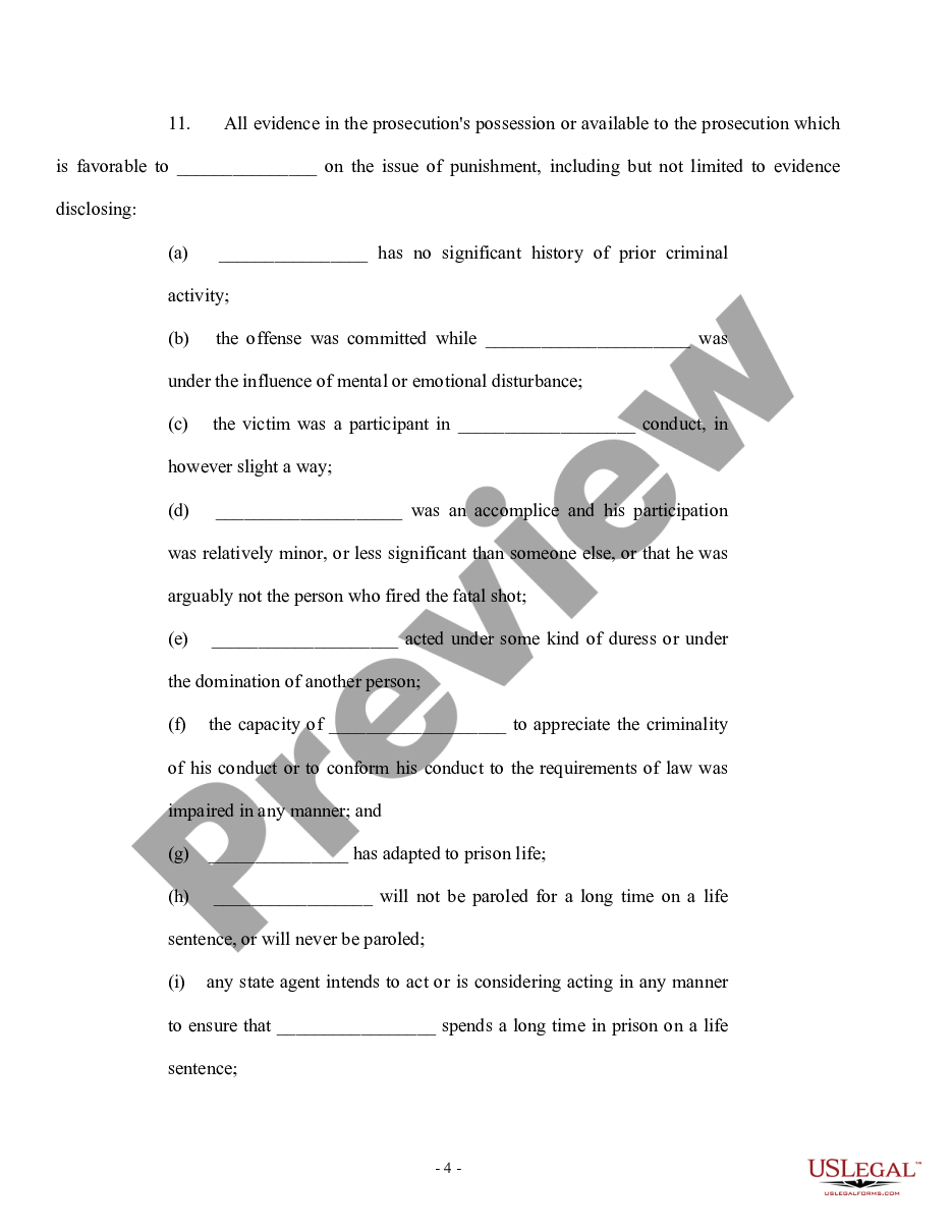 page 3 Motion for Discovery of Information Necessary to Receive a Fair Trial preview