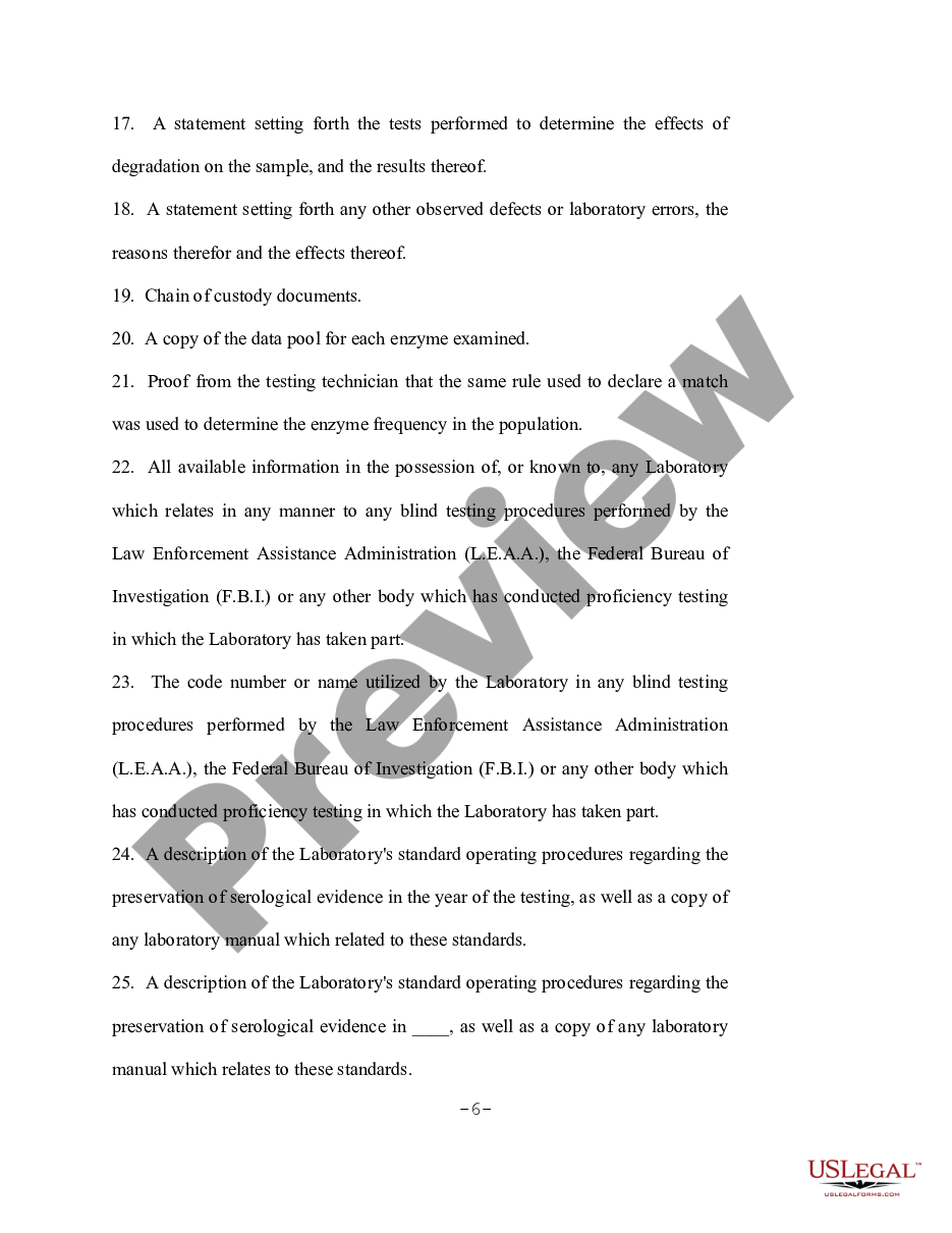 page 5 Motion for Discovery of Information Regarding State Experts preview
